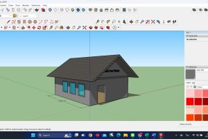 โครงการอบรมนิสิตหลักสูตรการเขียนแบบ 3D model ด้วยโปรแกรม SketchUp 