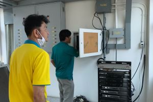 งานเทคโนโลยีสารสนเทศ ซ่อมบำรุงอุปกรณ์เครือข่ายหอพักตึกที่ 25-26 